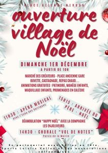 OUVERTURE DU VILLAGE DE NOËL - 1ER DECEMBRE