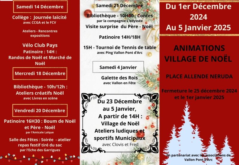 Programme Festivité de Noël